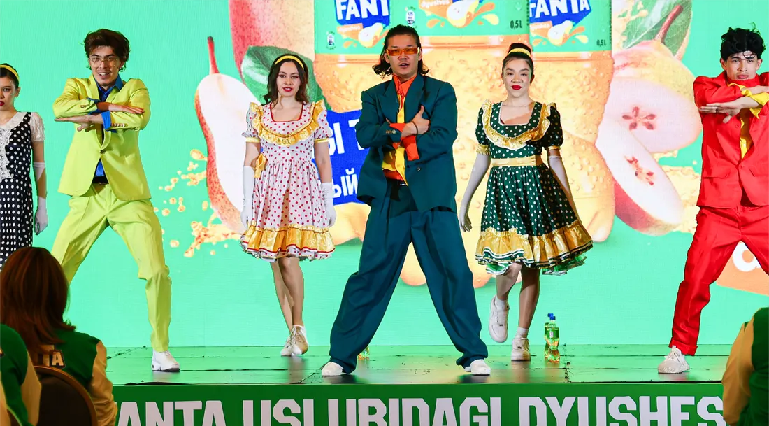 Запуск Fanta Дюшес — CCI, event production в Ташкенте от Golden Bonds